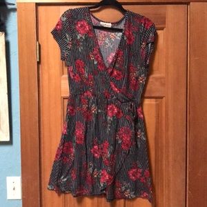 Wrap around style women's dress
